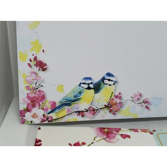New Beginnings Birthday Card – 2 Blue Birds & Pink Floral Design with Matching E - Picture 12 of 12